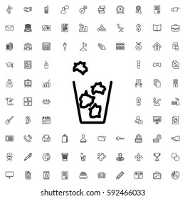 trash bin icon illustration isolated vector sign symbol. Company icons vector set.