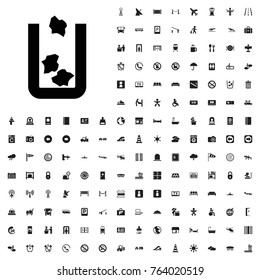 Trash bin icon illustration isolated vector sign symbol. airport icons set for web and mobile.