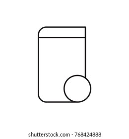 trash bin icon illustration isolated vector sign symbol