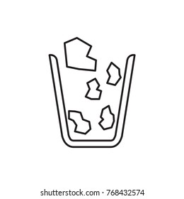 trash bin icon illustration isolated vector sign symbol