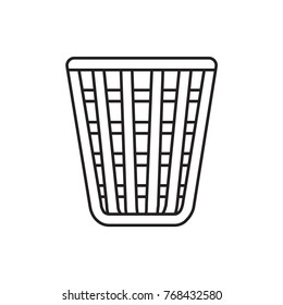 trash bin icon illustration isolated vector sign symbol