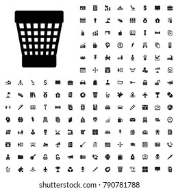 Trash bin icon illustration isolated vector sign symbol. editable company icons vector set.