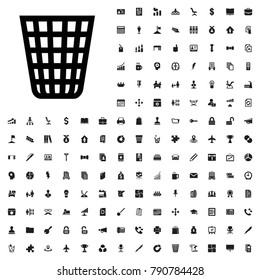 Trash bin icon illustration isolated vector sign symbol. editable company icons vector set.