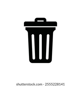 Trash bin icon. Trash bin isolated on white background, Vector illustration