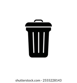 Trash bin icon. Trash bin isolated on white background, Vector illustration