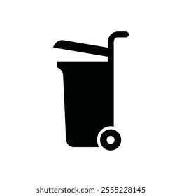 Trash bin icon. Trash bin isolated on white background, Vector illustration