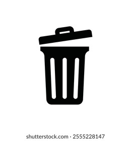 Trash bin icon. Trash bin isolated on white background, Vector illustration