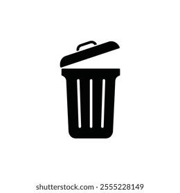 Trash bin icon. Trash bin isolated on white background, Vector illustration