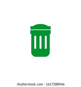 Trash bin icon logo design inspiration vector illustration template