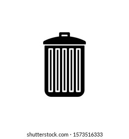 trash bin icon outline vector design
