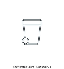 Trash bin icon. Recycle symbol