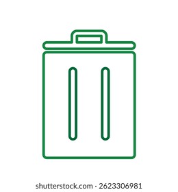 trash bin icon. recycling symbol. sustainability. reuse web icon, eco-friendly, used goods, green energy. Line design style