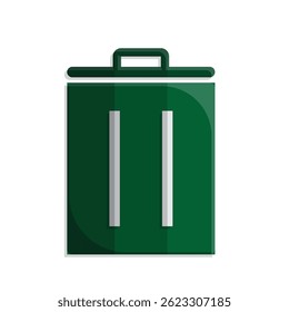 trash bin icon. recycling symbol. sustainability. reuse web icon, eco-friendly, used goods, green energy. simple 3d design style