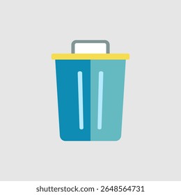 Ícone da lixeira. ícone relacionado aos elementos da interface do usuário. adequado para o site, aplicativo, interfaces do usuário, elemento, imprimível etc. estilo de ícone plano. design vetorial simples editável