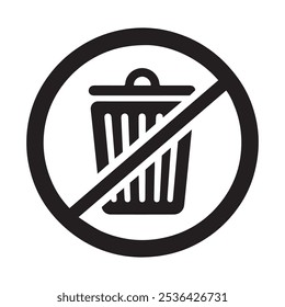 Trash bin icon set. Delete silhouettes icon. Vector illustration.