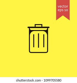 trash bin. trash bin icon. sign design. Vector EPS 10.