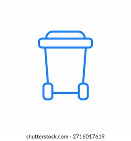 Vector de signo de icono de papelera