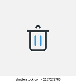 Trash bin icon sign vector,Symbol, logo illustration for web and mobile