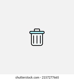 Trash bin icon sign vector,Symbol, logo illustration for web and mobile