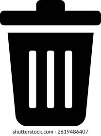 Trash bin Icon or Symbol Vector 