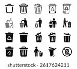 Trash Bin Icon, Trash Icon Vector
