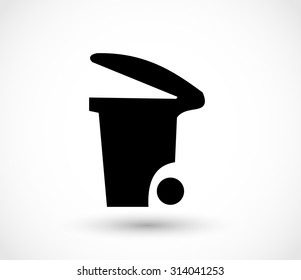 Trash bin icon vector