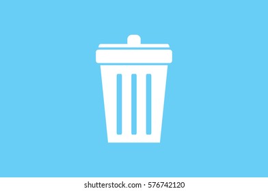 Trash bin icon vector.