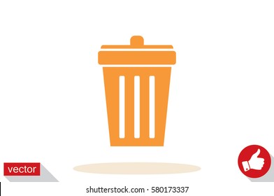 Trash bin icon vector
