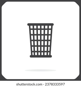 Trash bin icon vector. Trash can.