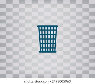 Trash bin icon vector. Trash can.