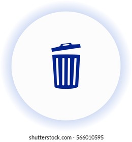Trash bin  icon. Vector design.