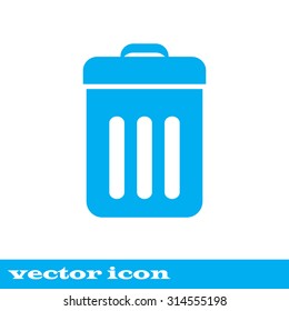 Trash bin icon vector. eps 10.