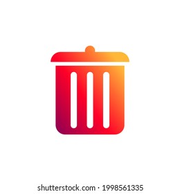 Icono de la Papelera de la papelera. Ilustración vectorial para diseño gráfico, Web, UI, aplicación.