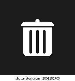 Trash Bin Icon. Vector illustration for graphic design, Web, UI, app.