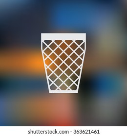 Trash bin icon, vector illustration.
