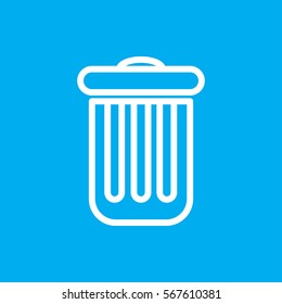 trash bin icon vector illustration sign symbol