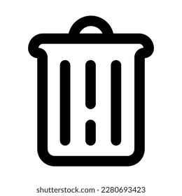 Trash bin icon vector ilustration design