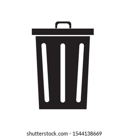Trash Bin Icon - Vector Image - EPS