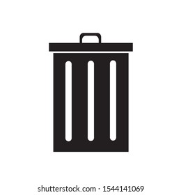 Trash Bin Icon - Vector Image - EPS