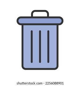 Trash Bin Icon vector image. Suitable for mobile apps, web apps and print media.