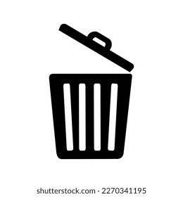 Trash bin icon . Vector image