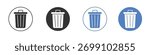 Trash Bin icon vector. Logo Template illustration design