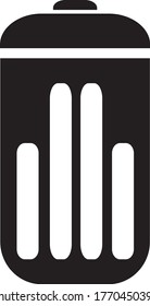 Trash Bin Icon Vector Logo Template