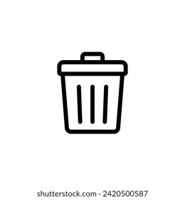 Abfalleimer-Symbol-Vektorgrafik. Mülleimer-Symbol wiederverwenden. Symbolvektor löschen