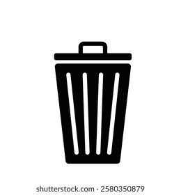 Trash bin icon vector. Recycle bin icon symbol. Dustbin icon in trendy flat design.