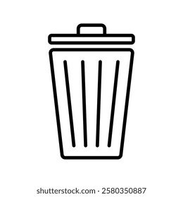 Trash bin icon vector. Recycle bin icon symbol. Dustbin icon in trendy flat design.