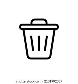 vector de icono de papelera . diseño plano de símbolo bin