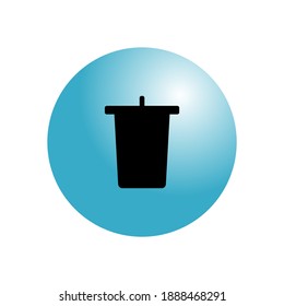 Trash Bin Icon for web or app