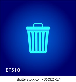 Trash bin icon for web and mobile