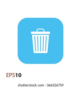 Trash bin icon for web and mobile